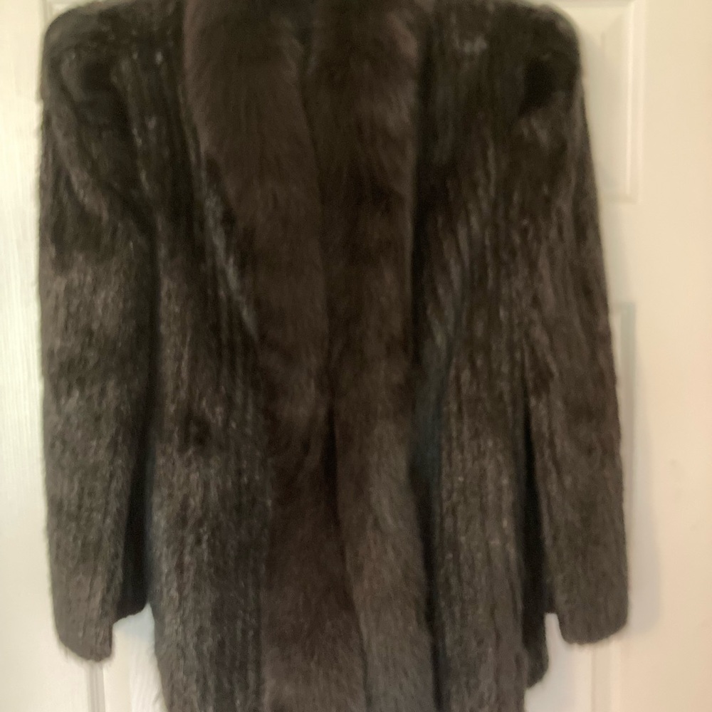 Black Ranch Mink Jacket - Picture 7 of 8